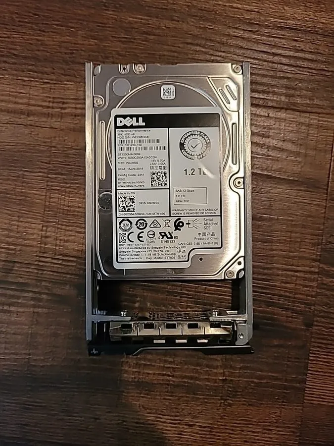 Сервер G2G54 ST1200MM0099 Dell POWEREDGE 1.2TB 10KRPM 12Gb 2.5"SAS HDD 0G2G54