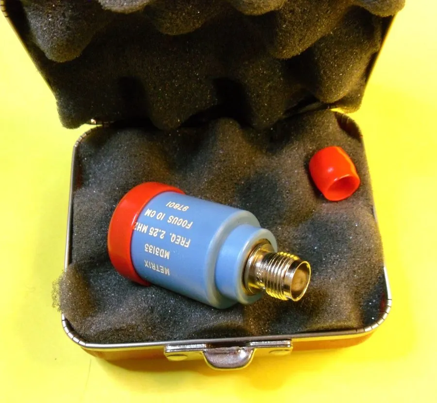 СХД Panametrics MD3133 NDT Ultrasonic Transducer 2.25mhz 100mm Focal Length — фото лота 2