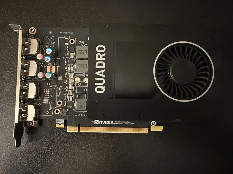 GPU-ускоритель Dell Nvidia Quadro P2200 5GB GDDR5X DisplayPort Desktop Graphics 