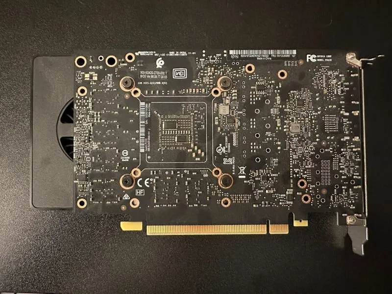 GPU-ускоритель Dell Nvidia Quadro P2200 5GB GDDR5X DisplayPort Desktop Graphics  — фото лота 2