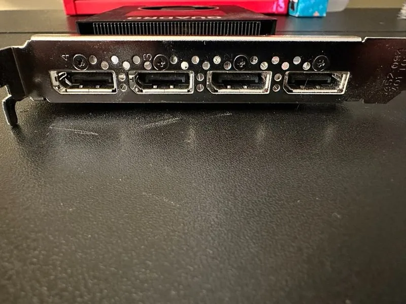GPU-ускоритель Dell Nvidia Quadro P2200 5GB GDDR5X DisplayPort Desktop Graphics  — фото лота 4