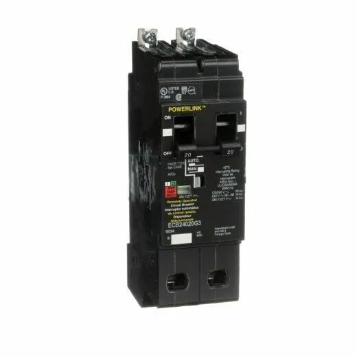 Автоматический выключатель Schneider Electric ECB24020G3 Circuit Breaker 20amp 4 — фото лота 1