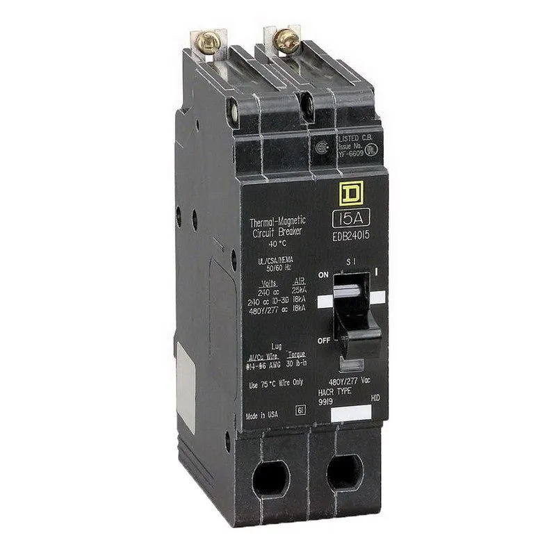 Автоматический выключатель Square D EDB24050 50A 480V 2P Bolt On Circuit Breaker