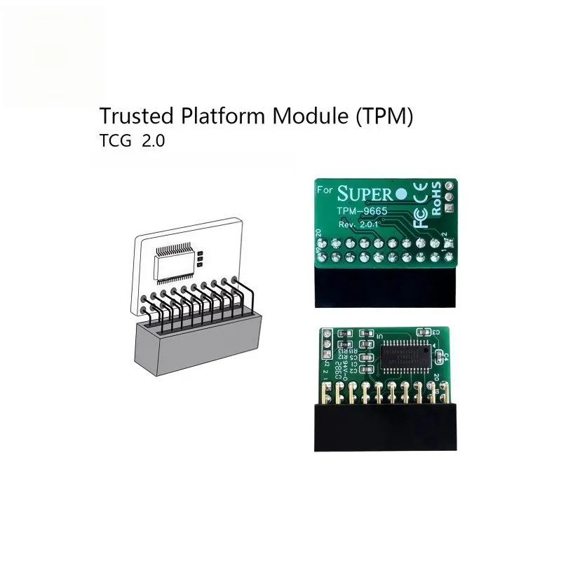Модуль TPM SuperMicro AOM-TPM-9665V TPM Module (20 Pin 20-1) TPM 2.0 Trusted Pla