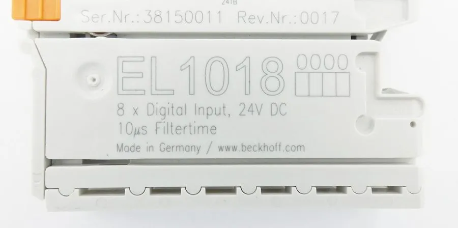 Модуль ввода-вывода Beckhoff EL1018 EtherCAT Terminal 8-Channel Digital Input 24