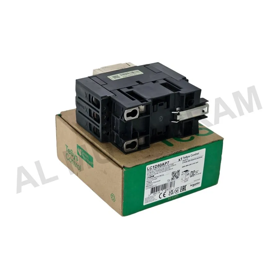 Контактор SCHNEIDER ELECTRIC TeSys D Contactor LC1D50AP7 3-Pole 50A 230VAC Coil 