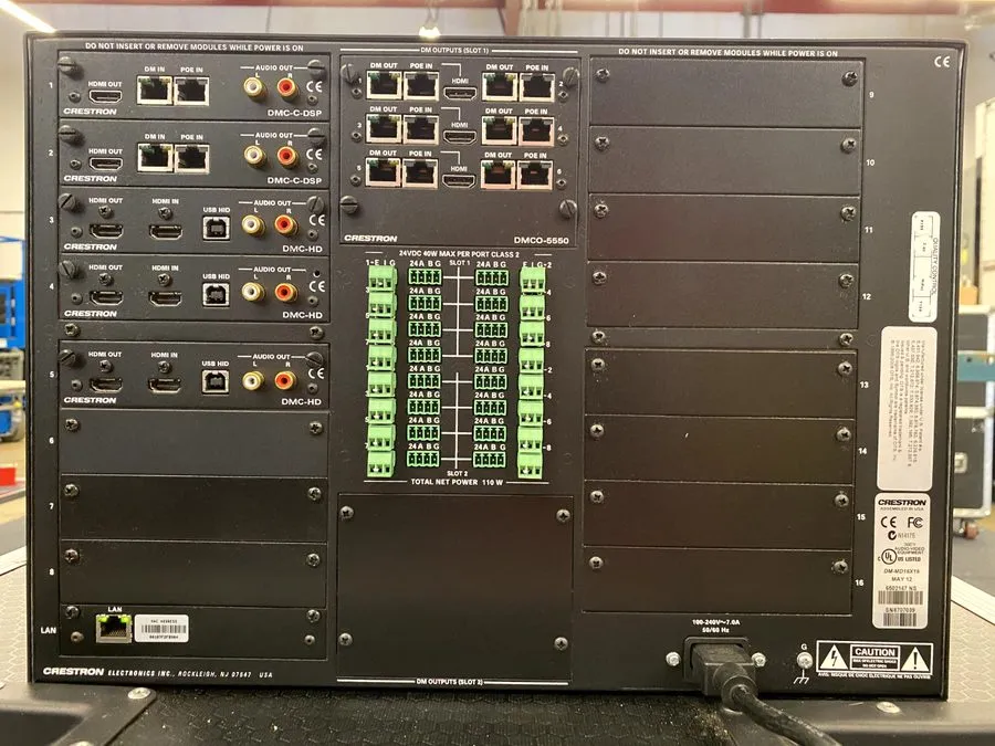 Матричный коммутатор Crestron DM-MD16X16 4K DigitalMedia Matrix Switcher 10 Chan