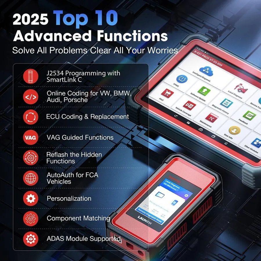 Диагностический сканер 2026LAUNCH X431 PRO V5.0 V+5.0 PRO5 All Systems Diagnosti — фото лота 2