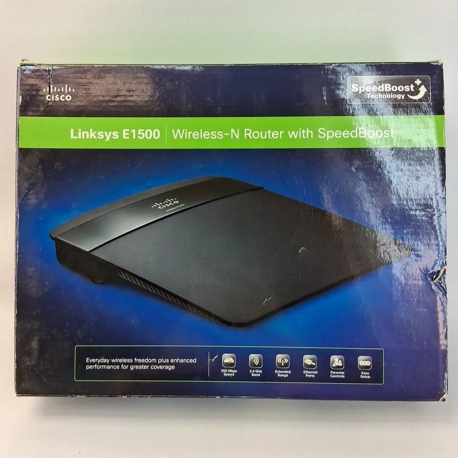 Маршрутизатор Cisco Linksys E1500 Wireless-N Router w/ 4-Ports & Speed Boost Tec