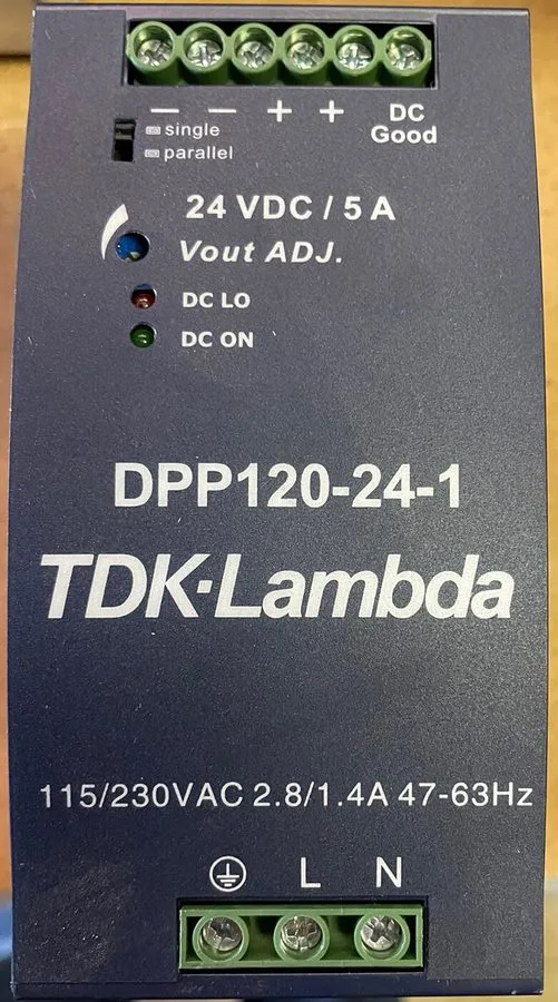 Блок питания TDK Lambda DPP120-24-1 DIN Rail Power Supply 24VDC 5A 120W 115 230V