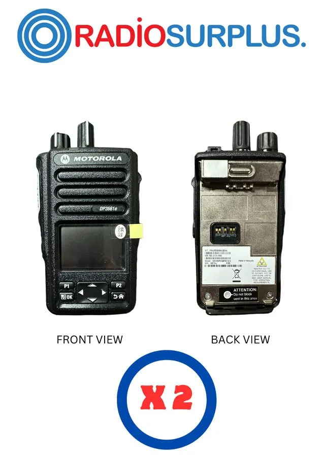 Антенна 2 x Motorola DP3661E VHF Radio MDH69JDQ9RA1AN & PMAD4147 Antenna only