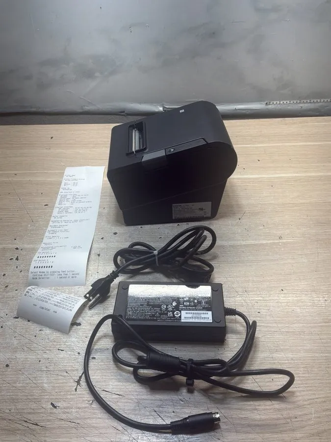 Принтер чеков Epson TM-T88VI POS Thermal Receipt Printer C31CE94061 Network Ethe — фото лота 2