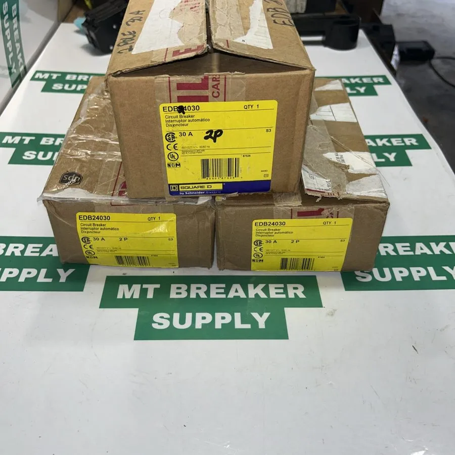 Автоматический выключатель SQUARE D EDB24030 Circuit Breaker,30A,Bolt On,277/480 — фото лота 1