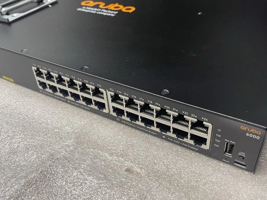 Коммутатор R8N87A HPE Aruba 6000 24G CL4 PoE 4SFP 370W Switch — фото лота 2