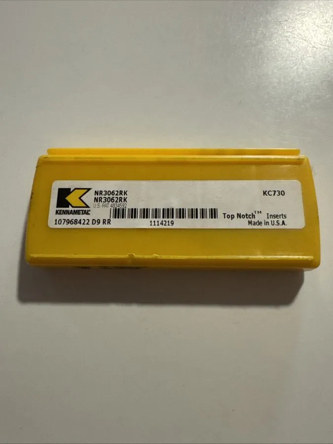 Режущий инструмент Kennametal Indexable Grooving Insert NR3062RK KC730 (Z44)