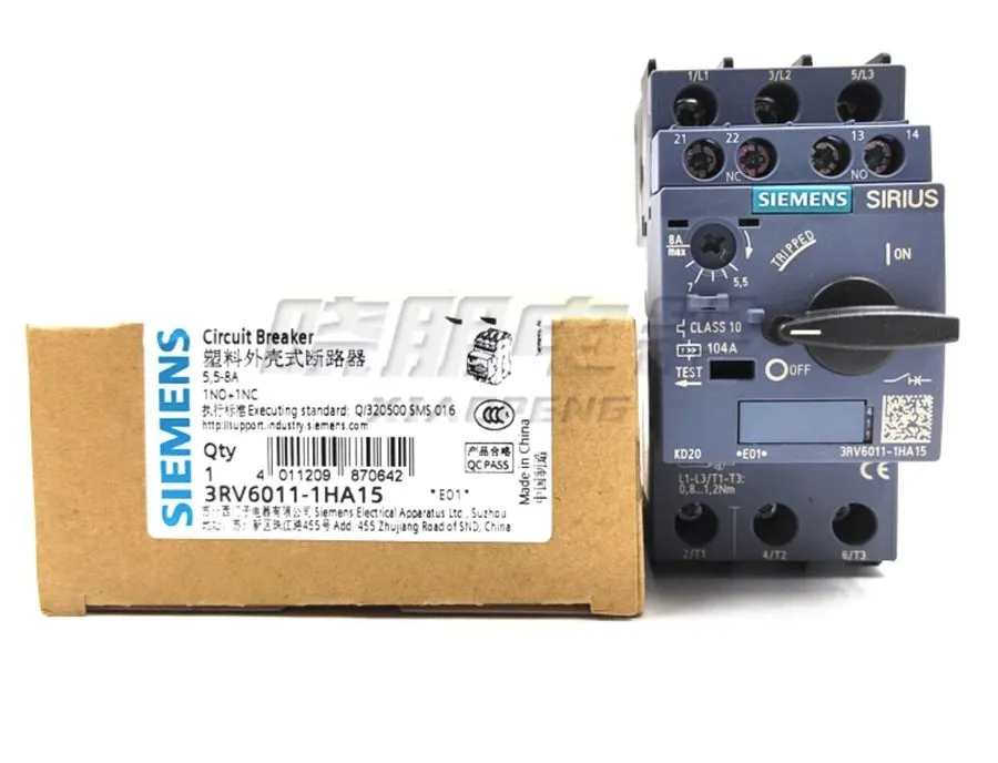 Автоматический выключатель SIEMENS motor protection circuit breaker 3RV6011-1HA1