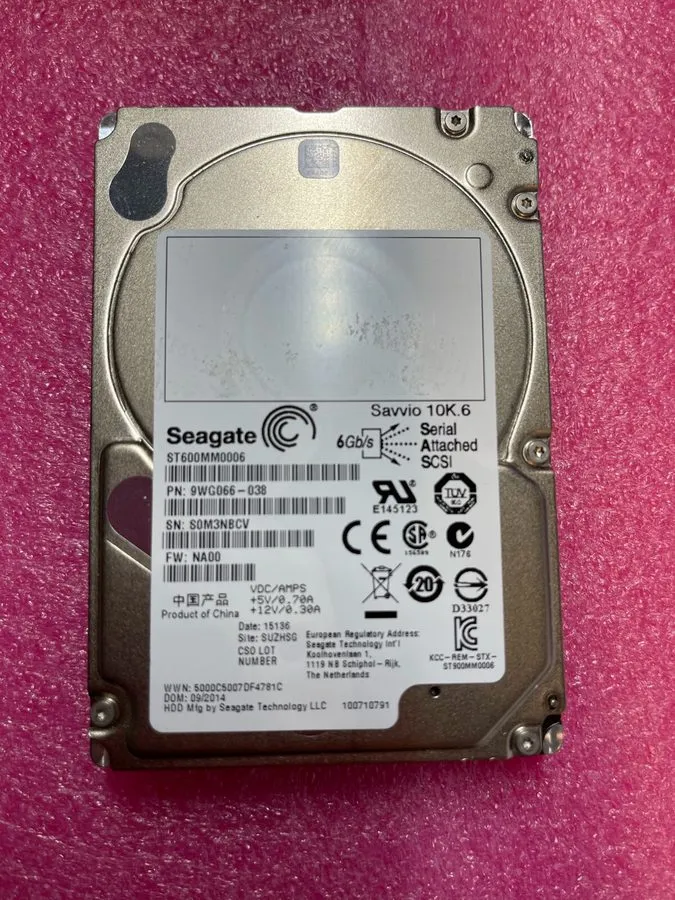 Жёсткий диск HP ST600MM0006 EG0600FCVBK 600GB 10K 2.5" SAS HDD 693569-003 507129