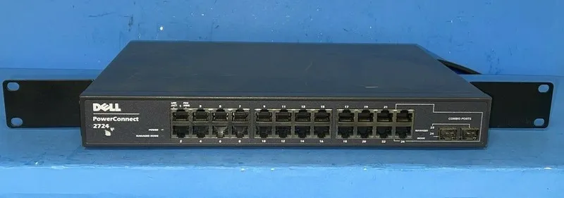 Коммутатор Dell PowerConnect 2724 24-Port Gigabit Web-Managed Network Switch 1U