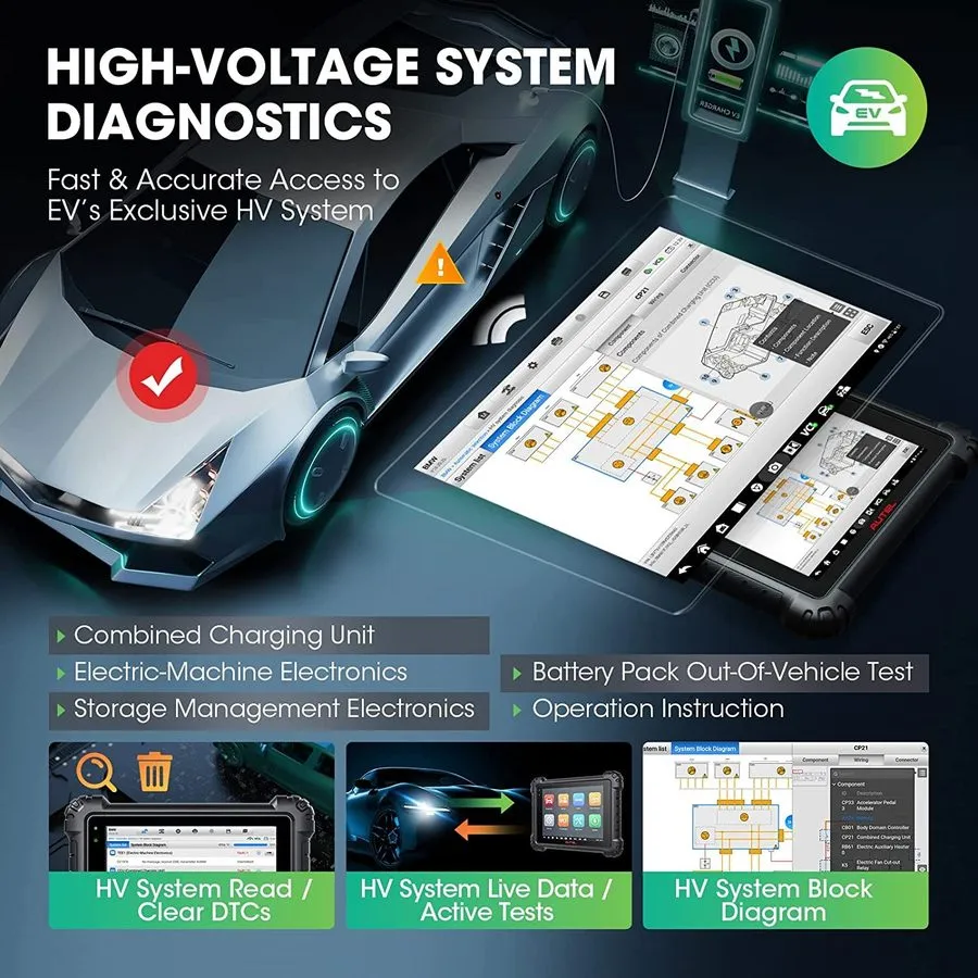 Диагностический сканер 2026 Autel MaxiSys Ultra EV UP MS909EV Diagnostic Scanner