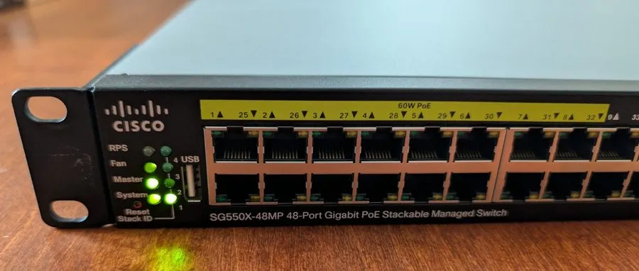 Коммутатор Cisco SG550X-48MP-K9-NA 48 Port Gigabit Poe Switch — фото лота 1