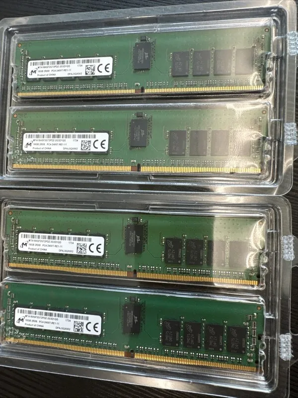 Модуль памяти Micron MTA18ASF2G72AZ-2G3B1 64GB 4x16GB 2Rx8 PC4-19200 DDR4-2400MH