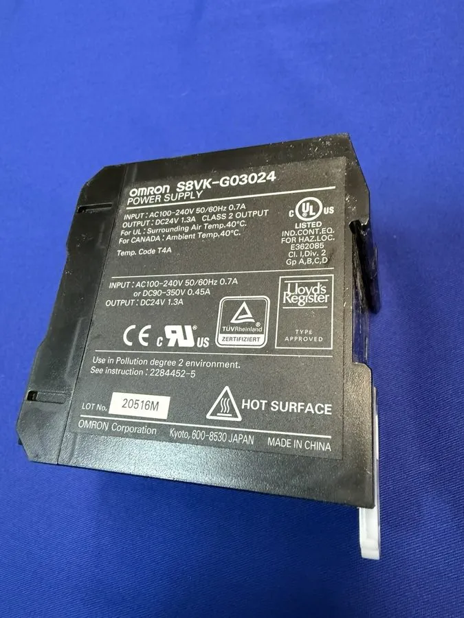 Блок питания Omron S8VK-G03024 DIN Rail Power Supply 24VDC 1.3A 30W 100-240VAC — фото лота 1