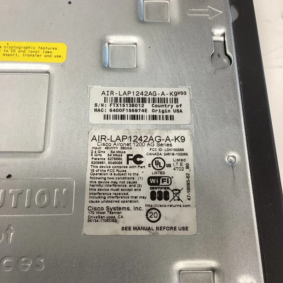 Точка доступа Wi-Fi Cisco Aironet 1242AG Wireless Access Point AIR-LAP1242AG-A-K