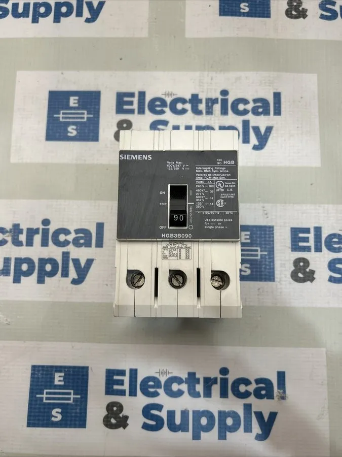 Автоматический выключатель Siemens HGB3B090 90 Amp 3P 600V 35kA@480V Circuit Bre