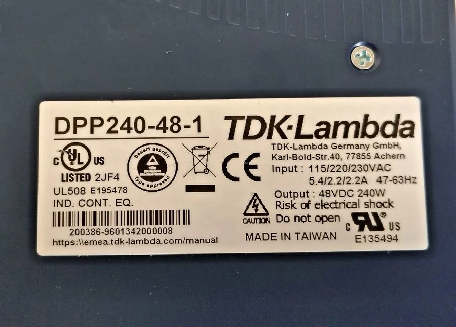 Блок питания TDK-LAMBDA DPP240-48-1 DIN Rail Power Supply 48VDC 240W DDP240481