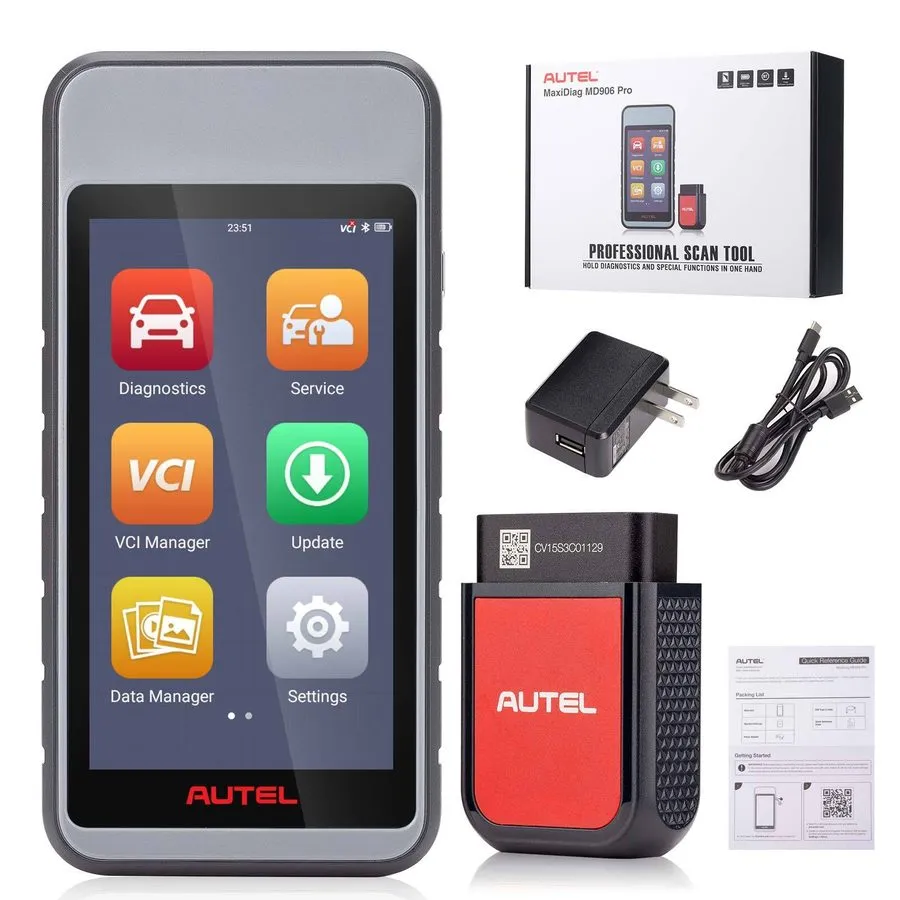 Диагностический сканер AUTEL MaxiDiag MD906PRO All System Diagnostic Scanner Ser — фото лота 1