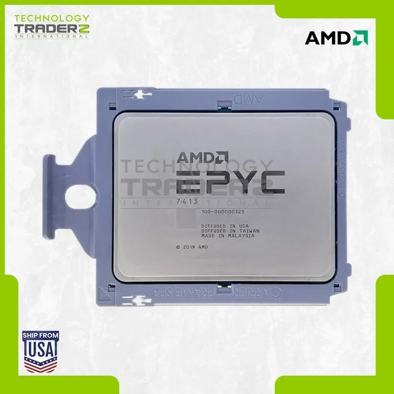 Процессор 100-000000323 AMD EPYC 7413 24-Core 2.65GHz 128MB 180W CPU **LENOVO LO — фото лота 1