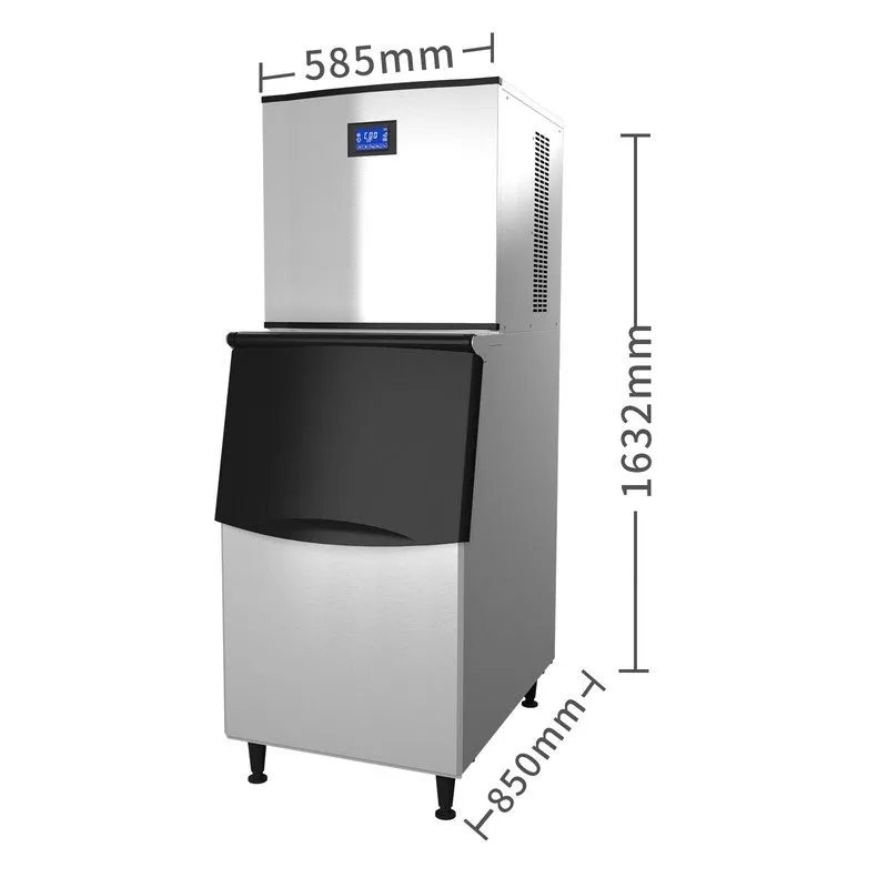Льдогенератор Ginkman Commercial 110V 1200W Freestanding Ice Maker 550LBS/24H wi