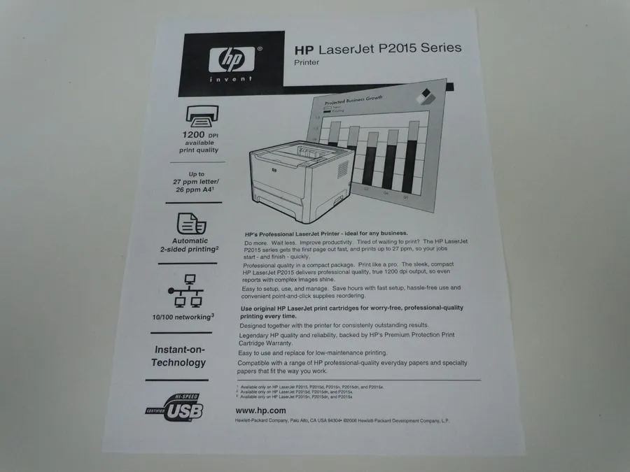 Лазерный принтер HP LaserJet P2015DN Workgroup Laser Printer Duplex 49,857 Pages