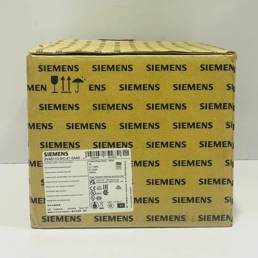 Автоматический выключатель Siemens 3VA6110-5HL41-0AA0 Circuit Breaker 100A with  — фото лота 2
