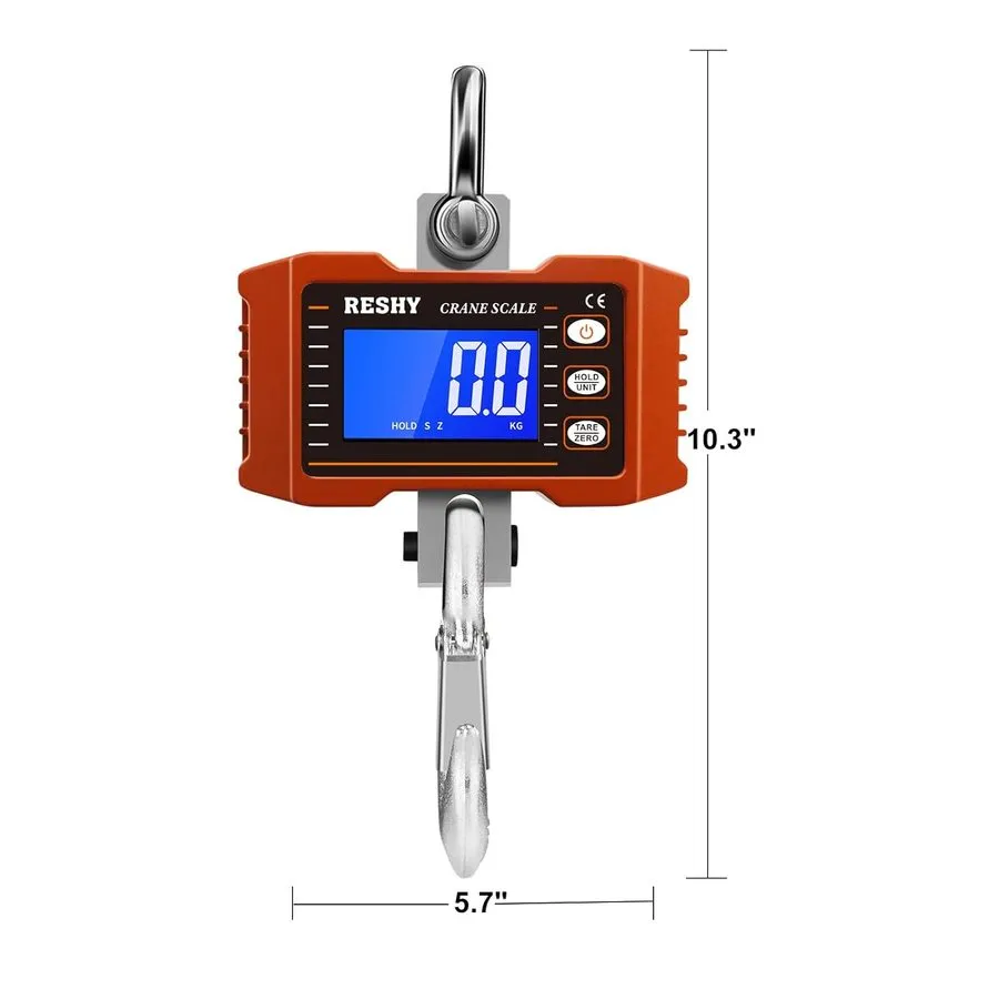 Весы Heavy Duty Digital Crane Scale 2200lb/1000Kg Industrial Hanging Scale
