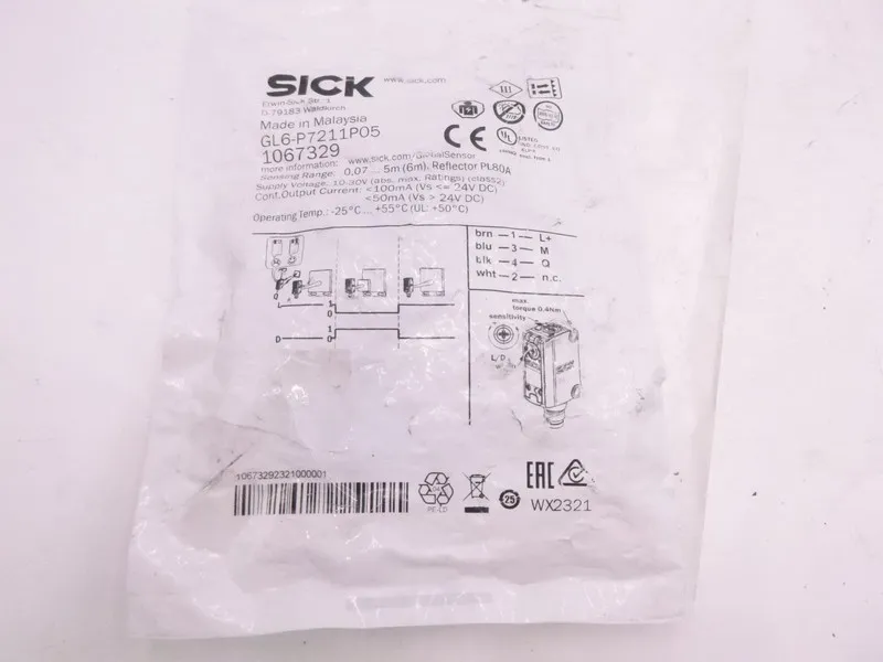 Фотоэлектрический датчик SICK GL6-P7211P05 Photoelectric Sensor CSQ