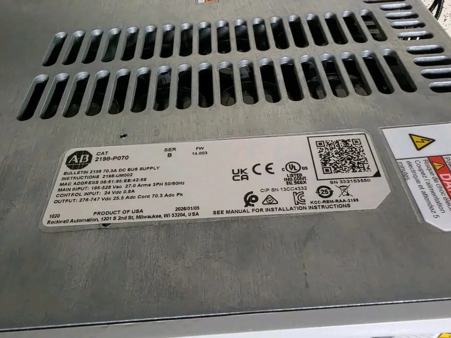 Привод Allen-Bradley Kinetix 5700 2198-P070 21.0 kW 3-Phase AC Servo Convetor