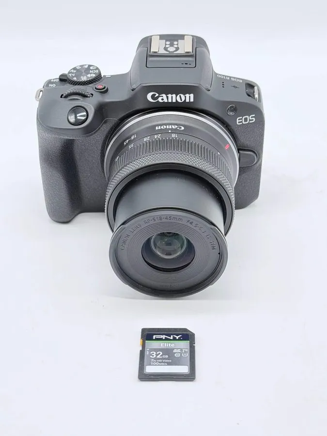 Фотокамера Canon EOS R100 EOS R Mirrorless 24.1MP Black w/ RF-S 18-45mm Lens