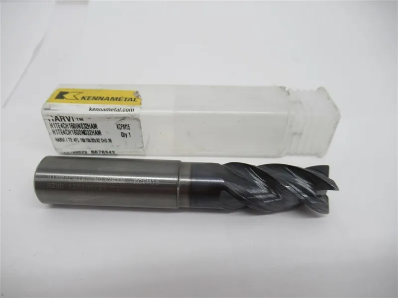 Режущий инструмент Kennametal 7/16 X 9/16 .018 Altin KCPM15 3 FL Carbide CR End 