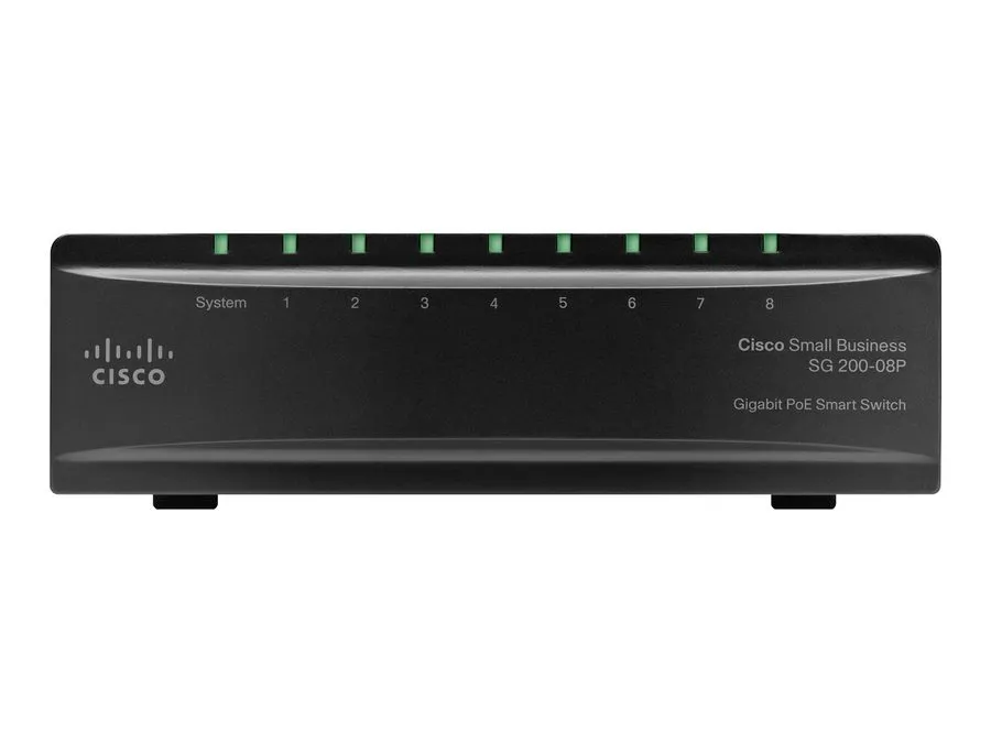 Коммутатор Cisco SG200-08P Switch