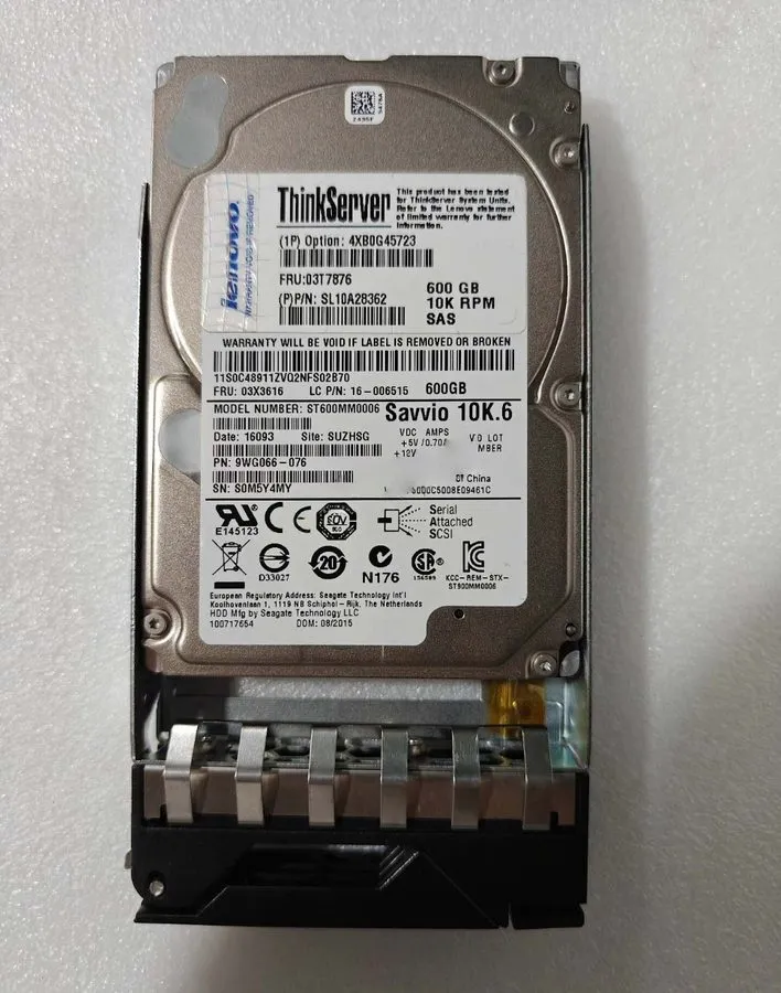 Сервер Lenovo 03T7876 03X3616 4XB0G45723 600GB ThinkServer SAS 10K 2.5'' Hot Swa