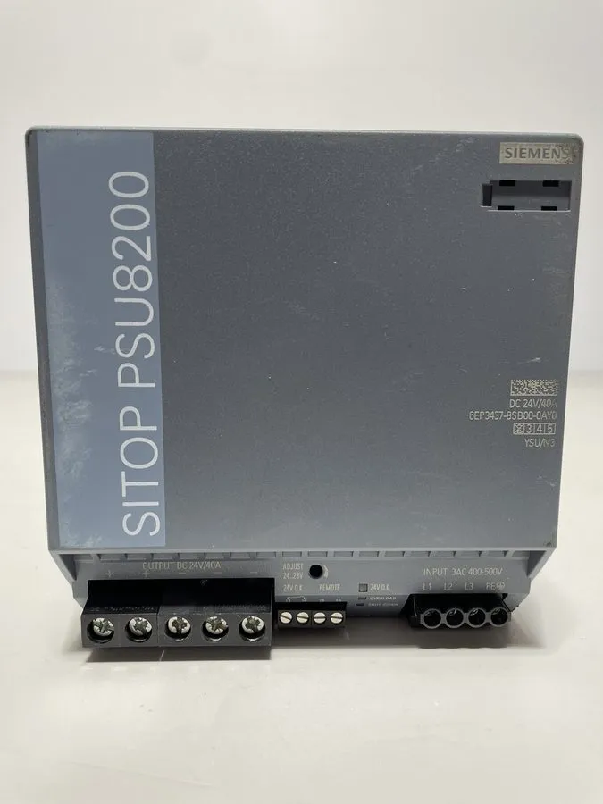 Блок питания Siemens 6EP3437-8SB00-0AY0 24VDC 40A Power Supply, SITOP PSU8200