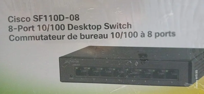 Коммутатор CISCO SF110D-08 8 Port 10 100 PoE Desktop Switch — фото лота 1
