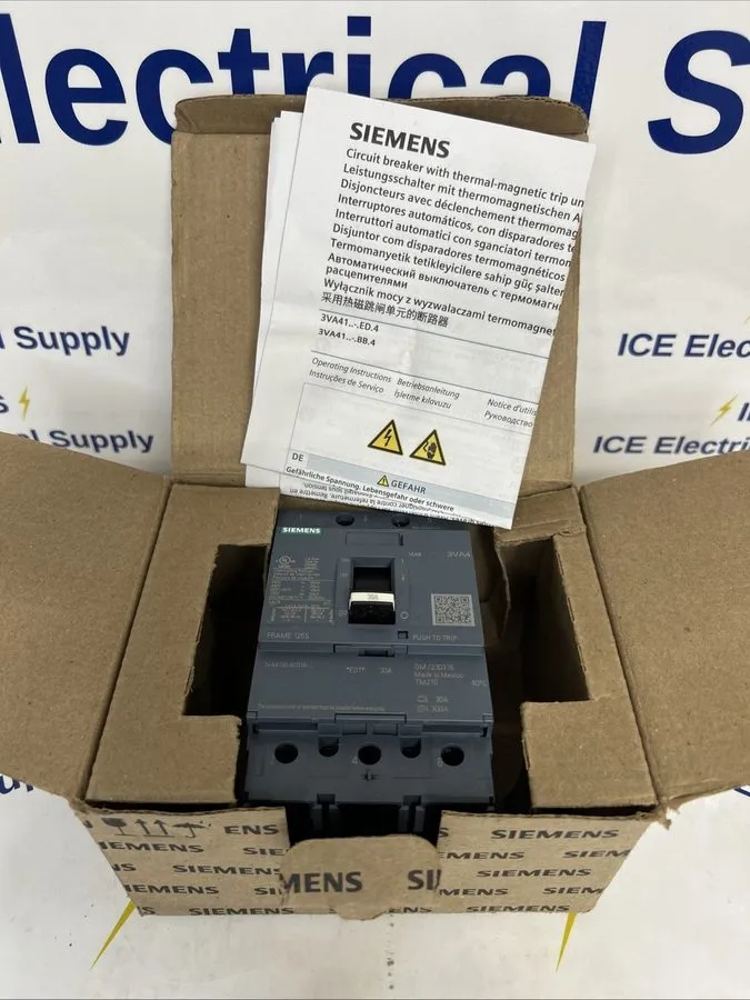 Автоматический выключатель Siemens 3VA4130-4ED34-0AA0 ,Circuit Breaker, 3P/30A /