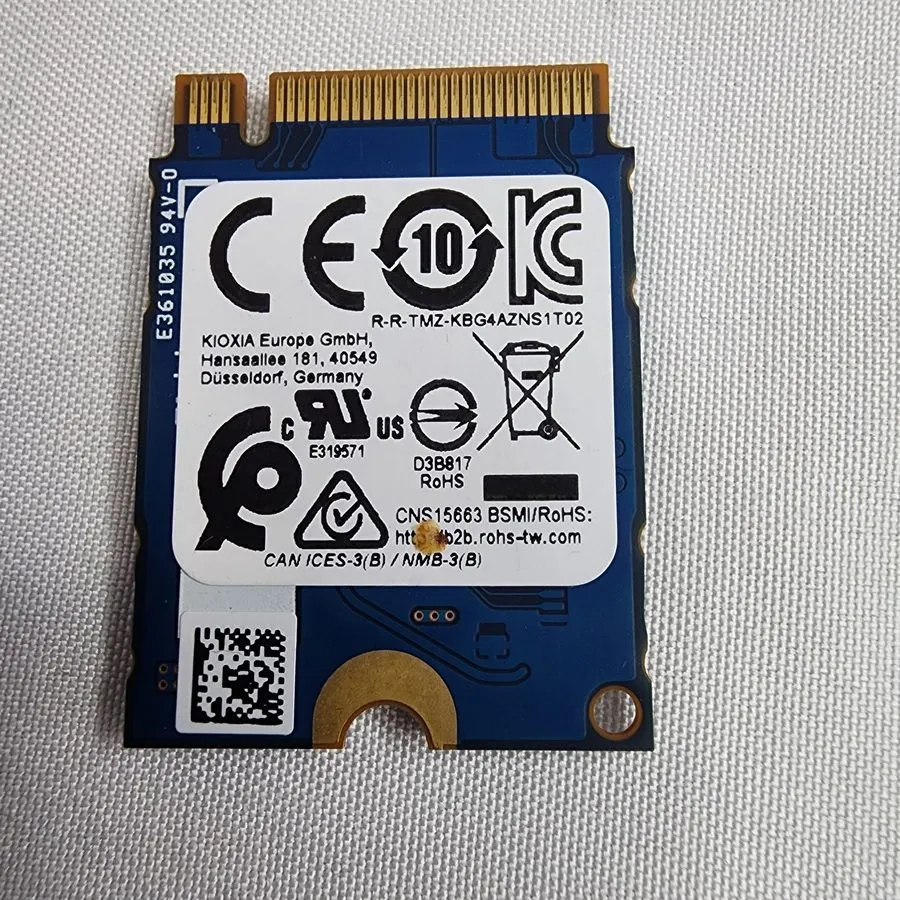 SSD-накопитель 512GB NVMe SSD M.2 2230 KIOXIA BG4 KBG40ZNS512G PCIe Gen3 Excelle