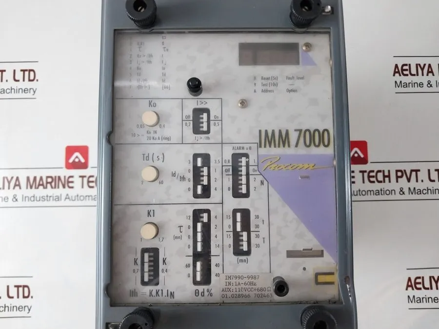 Реле защиты PROCOM IMM 7000 Motor Protection Relay 1a-60hz