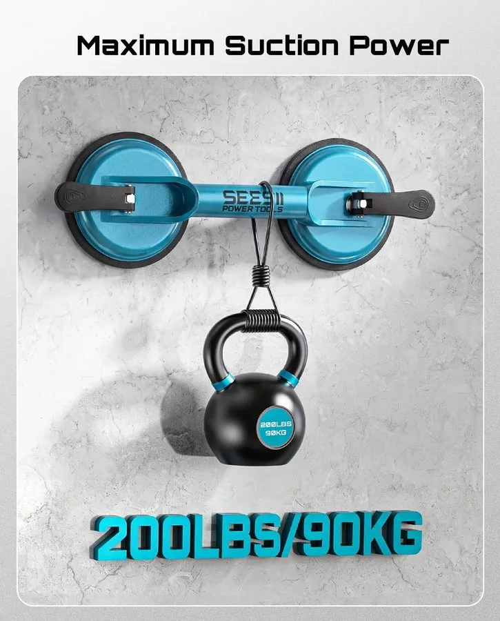 Вакуумная присоска Glass Suction Cups Lifter, 200LBS/90KG Capacity Tile Suction — фото лота 2