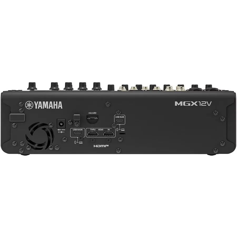 Микшерный пульт Yamaha Pro Audio MGX12V B 18-Channel Compact Digital Mixing Cons — фото лота 2