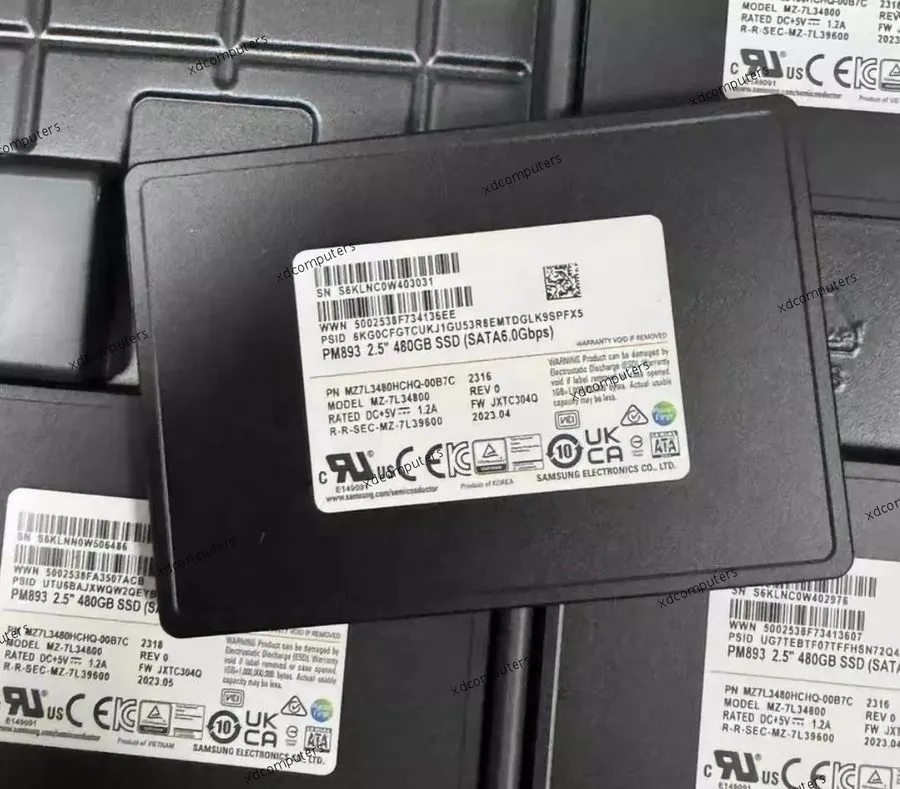 SSD-накопитель Samsung PM893 480GB SSD 2.5" SATA III TLC Solid State Drive MZ7L3