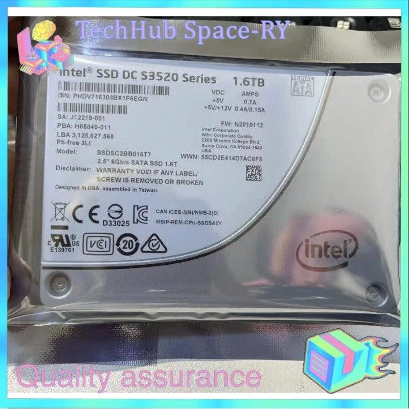 SSD-накопитель Intel DC S3520 1.6TB SSD 2.5" SATA III 6Gb/s Solid State Drive SS